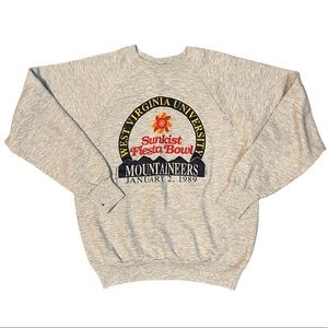 Vintage West Virginia University Mountaineers Sunkist Fiesta Bowl crewneck
